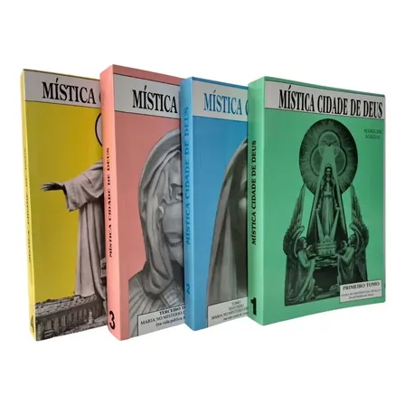 Coleção Mística Cidade De Deus 4 Livros Escritos Por: Ágreda, Soror Maria De