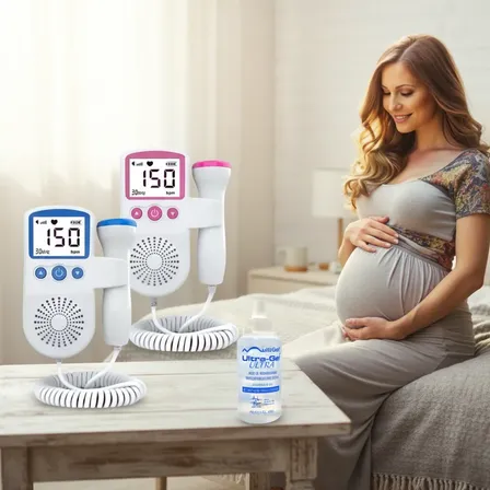 Monitor Fetal Doppler Sonar  Ultrassom Frequência Cardíaca 3mhz Rosa
