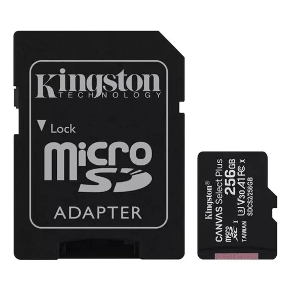 Memoria Microsdxc Kingston 256gb Sdcs2/256gb Clase 10 Canvas