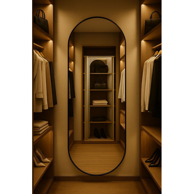 Espelho Oval 170x70 Decorativo Corpo Inteiro Com Moldura Espelho Oval 170x70 Decorativo Corpo Inteiro Com Moldura