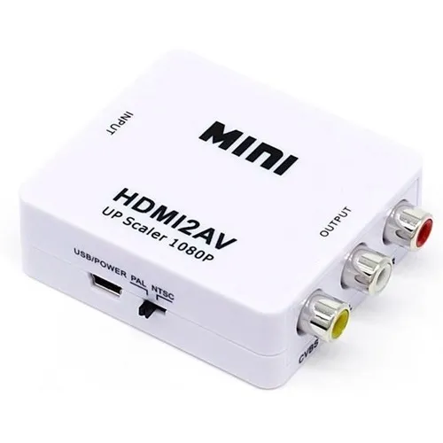 Adaptador Convertidor Hdmi A Rca Audio Tv 1080p 720p Mdj