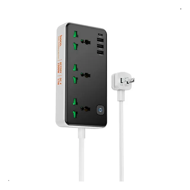 Extension Toma Corriente Cargador Carga Rapida 17w Hoco Ac7