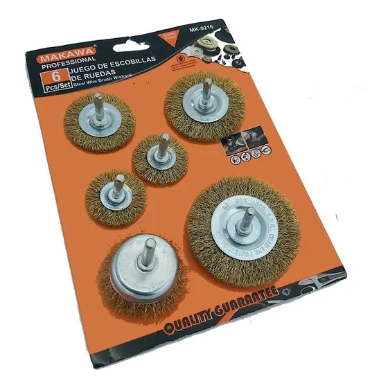 Set Escobilla De Acero 6 Piezas
