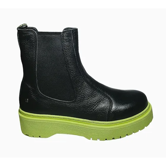Bota Colcci Coturno Chelsea Em Couro Com Elástico Original