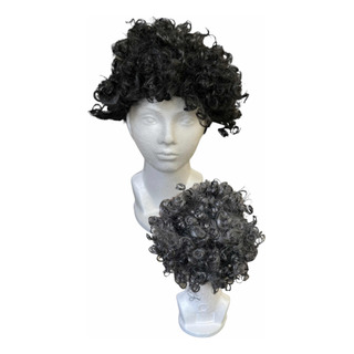 Peluca Afro Negra, Payaso, Halloween Varios Colores Peluca Afro Negra, Payaso, Halloween Varios Colores