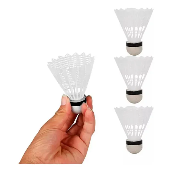 Pack 3 Gallitos Juego Badminton Polipropileno Shuttlecocks