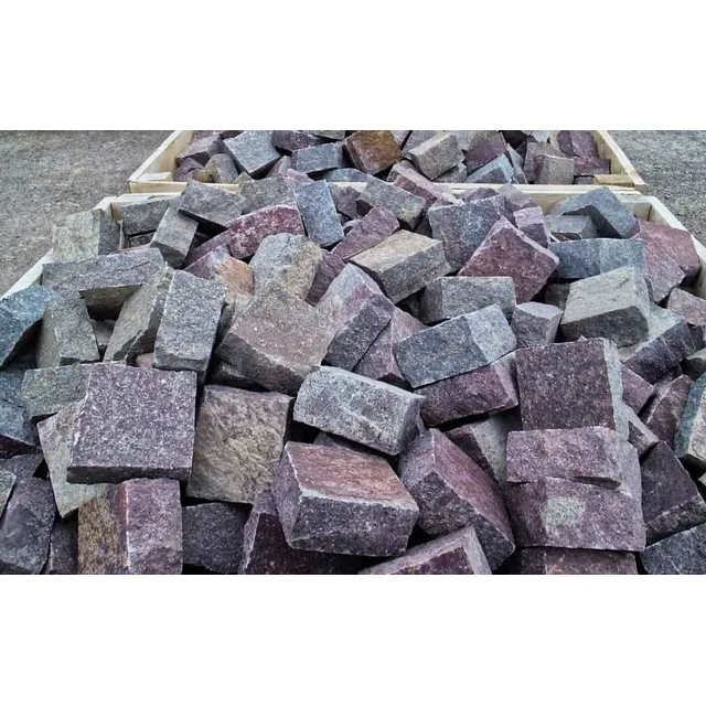 Piso De Granito Irregular Dl 10x10 Cm Caja 1 M2
