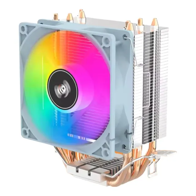CPU enfriadora gamer Aigo Ice200Pro Rgb Blanco para procesadores Intel y Amd