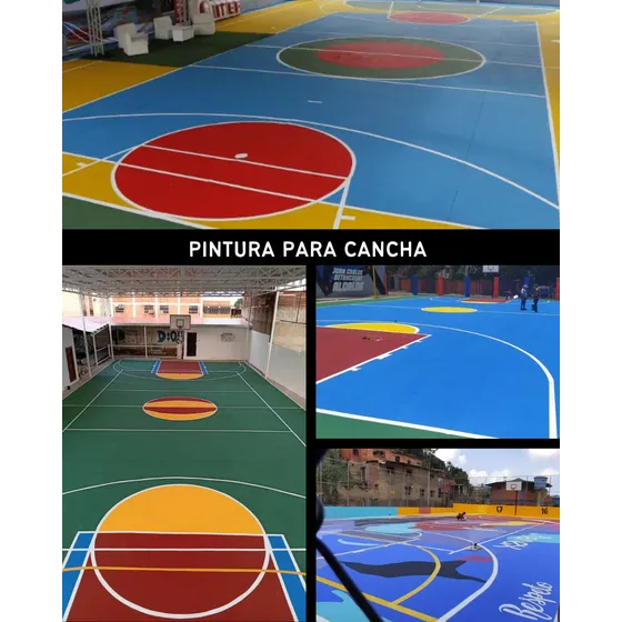 Pintura Para Cancha Deportiva De Alto Trafico Rojo
