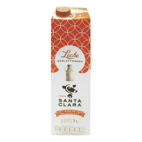 Leche Santa Clara Deslactosada 1 Pack De 12 Leches De 750 Ml