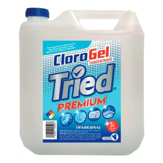 Cloro Gel Tried 5 Litros Premium Concentrado
