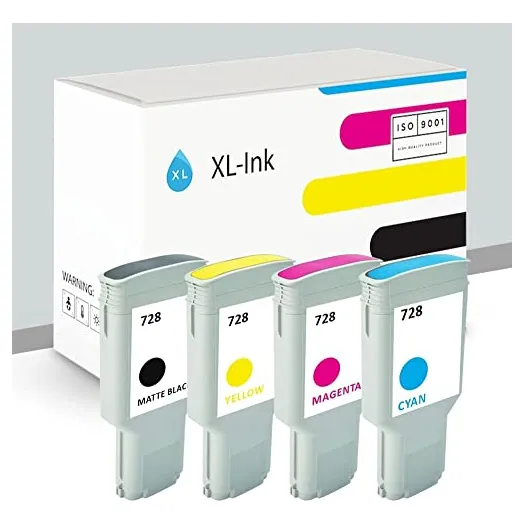 Xl-ink Cartuchos De Tinta Compatible Para Hp 728 Set 4