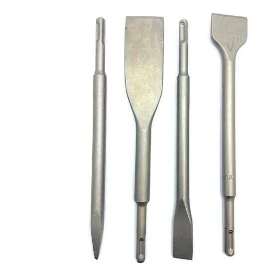Kit Ponteira Talhadeiras Retas E Curvas Sds Plus 4 Peças