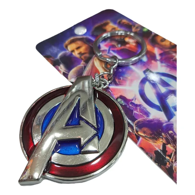 Llavero Metálico Coleccionable De Logo Avengers 
