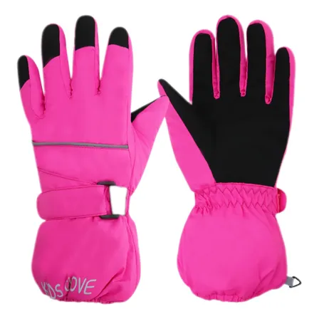 Guantes Ski Impermeables Niñas Kids Gloves Talla 12-14 Años
