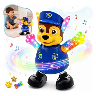 Cachorro Dançarino Musical Interativo Infantil Policia Com Luz Movimento Brinque