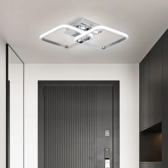 Moderna Lámpara De Techo Led   24 W, Diseño Curvo