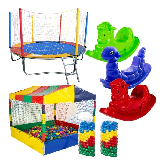 Pula Pula Piscina De Bolinha Com Bolinhas E Cavalinho