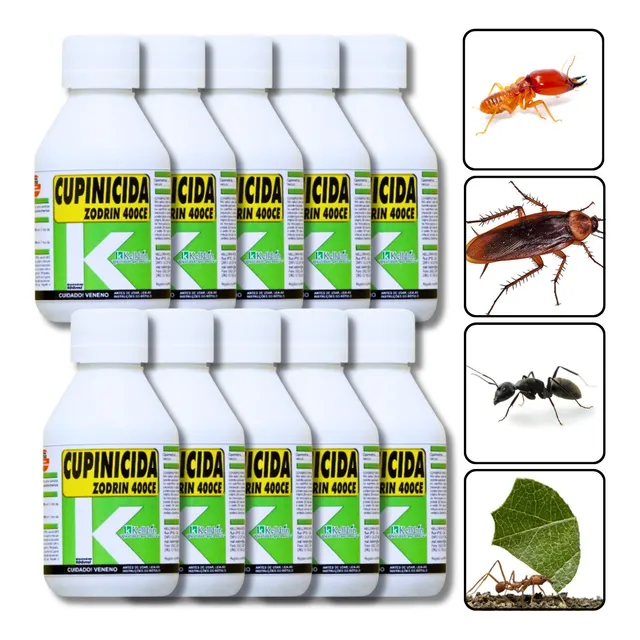 Kit 10 Mata Cupim Cupinicida Zodrin 400ce Kelldrin