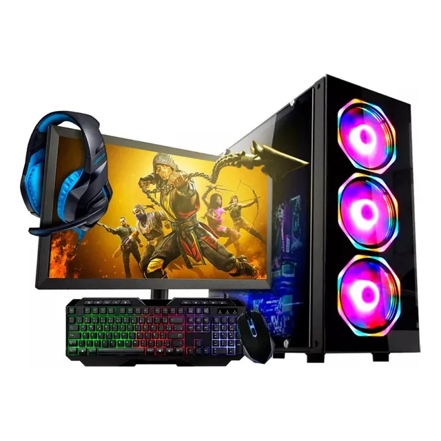 Pc Gamer Con Monitor/12 Cores/ Amd Rx 580 De 8gb /16gb/ Ssd