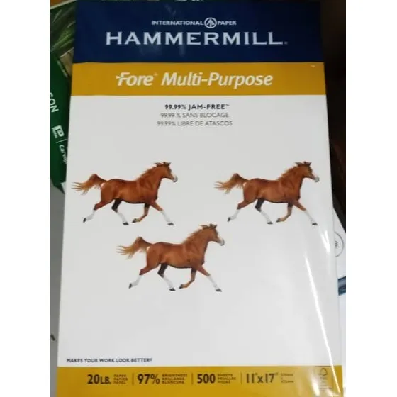 Resma Papel Bond Doble Carta Tabloide 11x17 Marca Hammermill