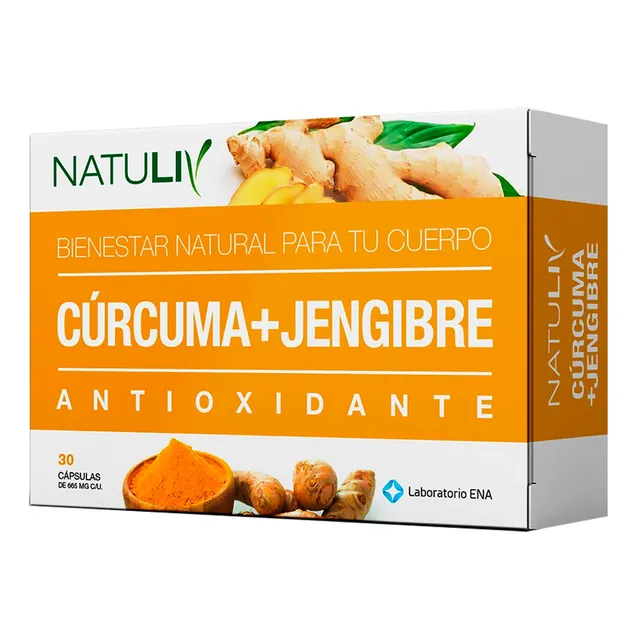 Cúrcuma + Jengibre Genetic Vitamina C Antioxidante Bienestar