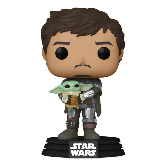 Funko Pop Mando Holding Child The Mandalorian - 461