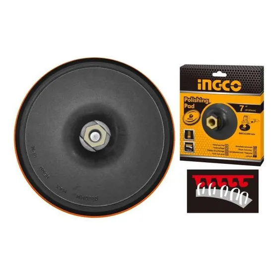 Disco De Goma 7  Velcro Ingco App0111801 - Lija O Bonete