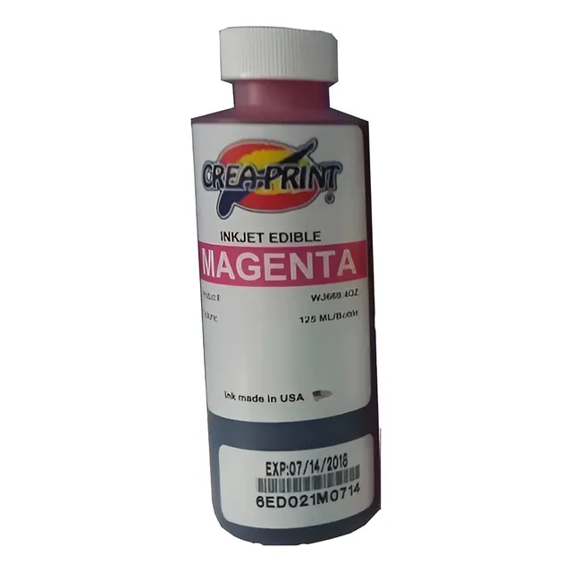 Tinta Comestible Para Foto Torta Botella De 100ml
