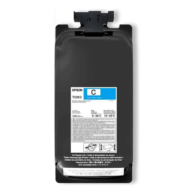 Tinta Para Sublimación Epson T53k, Cyan  1,6 Litros,