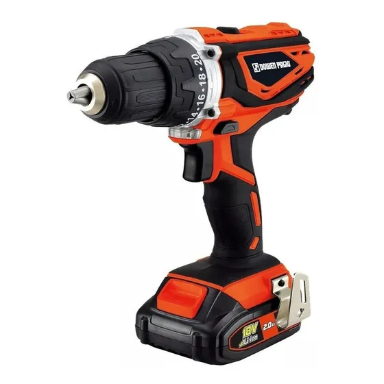 Taladro Atornillador Inalambrico 18v Dowen Pagio Bateria One Color Naranja Frecuencia 50 Hz