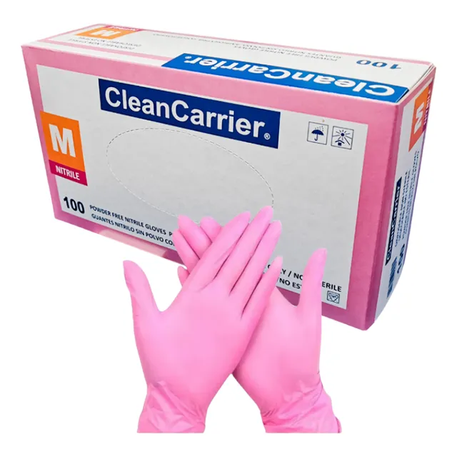 Guantes Desechables De Nitrilo De Colores Sin Polvo 100u