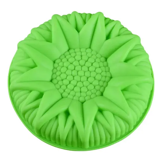 Molde Silicona Redondo Torta Bizcochuelo Girasol 25 Cm