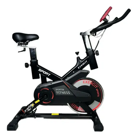 Bicicleta Spinning Para Exercicio Aeróbico Roda 11 Kg Cor Preto