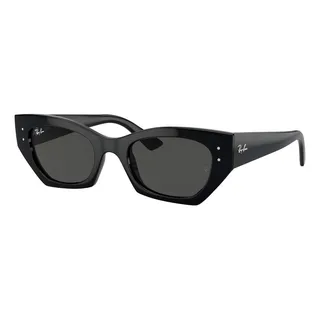 Ăculos De Sol Ray-ban Sol Zena S, Cor Preta Com Moldura Injetada PadrĂŁo - Rb4430 Ăculos De Sol Ray-ban Sol Zena S, Cor Preta Com Moldura Injetada PadrĂŁo - Rb4430