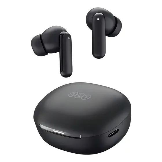 Fone Qcy N30 Anc Bluetooth 5.4 Multiponto Ipx4 Cor Preto