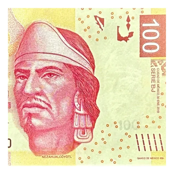 Mexico - 100 Pesos - Año 2019 - P # 124r -  Nezahualcoyotl