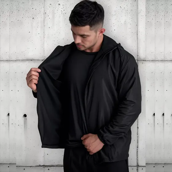Jaqueta Corta Vento Masculina 100% Forrada Impermeável