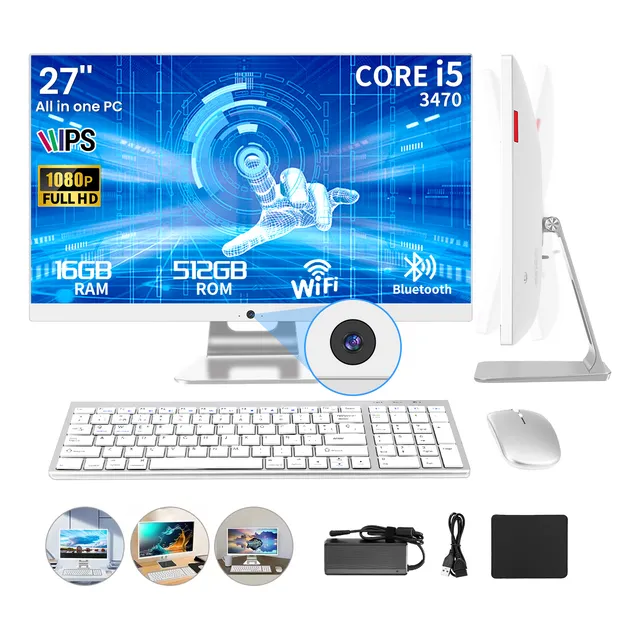 All-in-one Computadora 27'' 16g+512g Intel Core I5+cámara