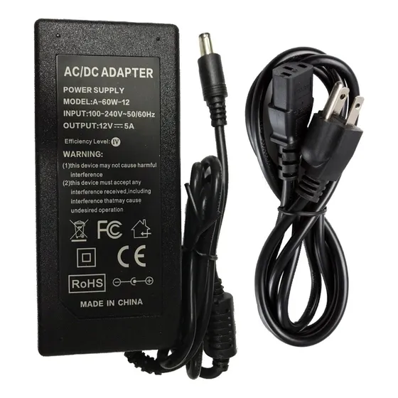 Transformador 12v 5amp Cctv Camara Seguridad Router Logan