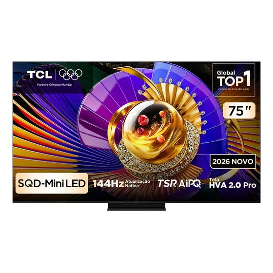 Smart Tv Tcl 75 Polegadas Sqd-Mini Led 4k C7l Wifi Bluetooth Google Tv Hdr10+ Ultra Slim 75c7l
