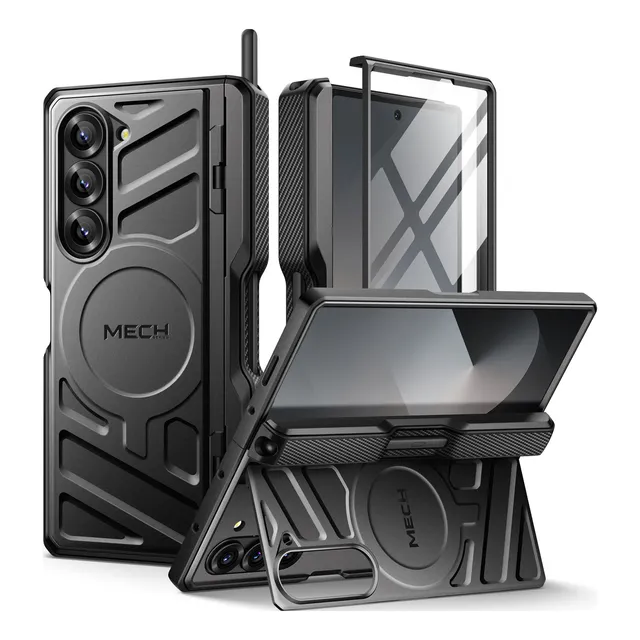 Capa Magsafe Para Samsung Galaxy Z Fold6 Com Suporte E Clipe