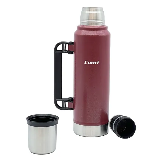 Termo Cuori 1,3l Acero Inoxidable Con Asa Tapón Cebador