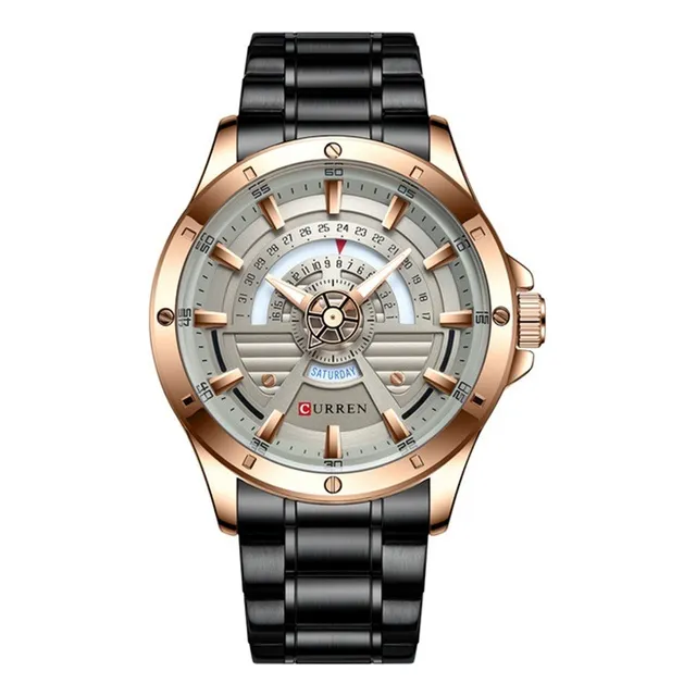 Reloj Pulsera Cuarzo Acero Inoxidable Curren Original Hombre