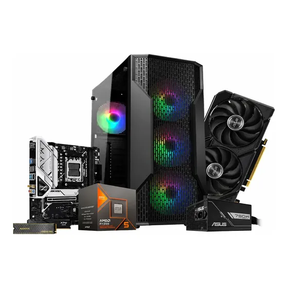 Pc Gamer - Ryzen 5 8400f - Rx9060 Xt - 16gb - 500gb Ssd