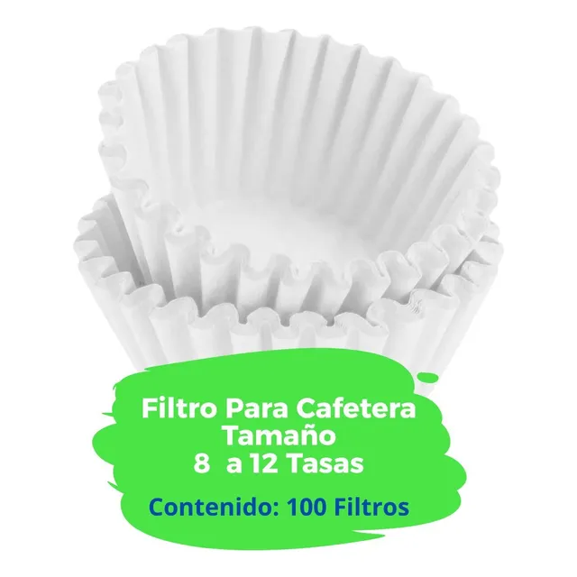 Filtros De Cafe Desechables Para Cafeteras Paquete 100 Unds