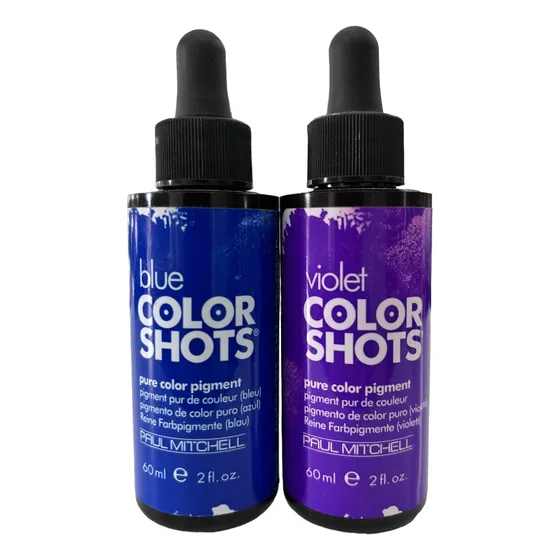 Color Shots Paul Mitchell, (violeta Y Azul)  Intesificadores