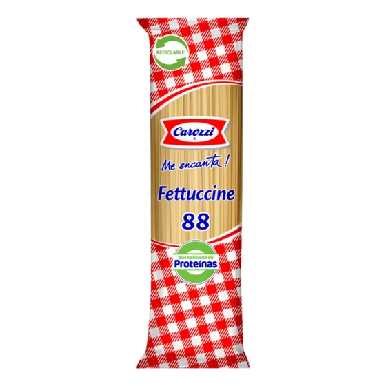 Pasta Fettuccine N°88 Carozzi 400 G