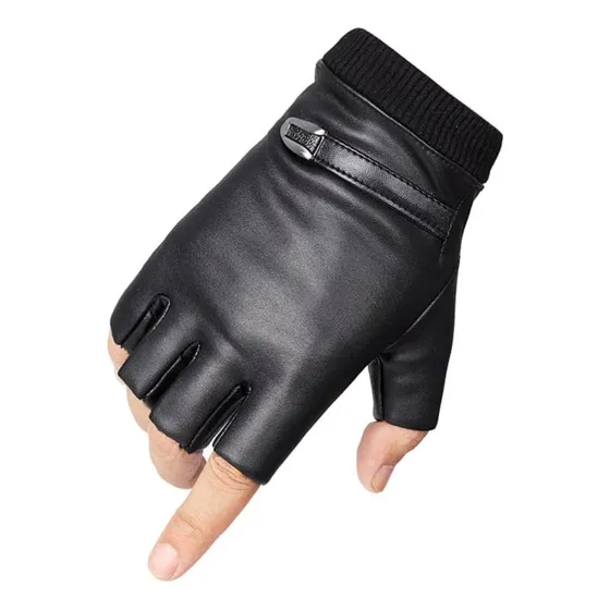 Guantes De Cuero Tacticos Gym Moto Dama Bipel Talla Unica