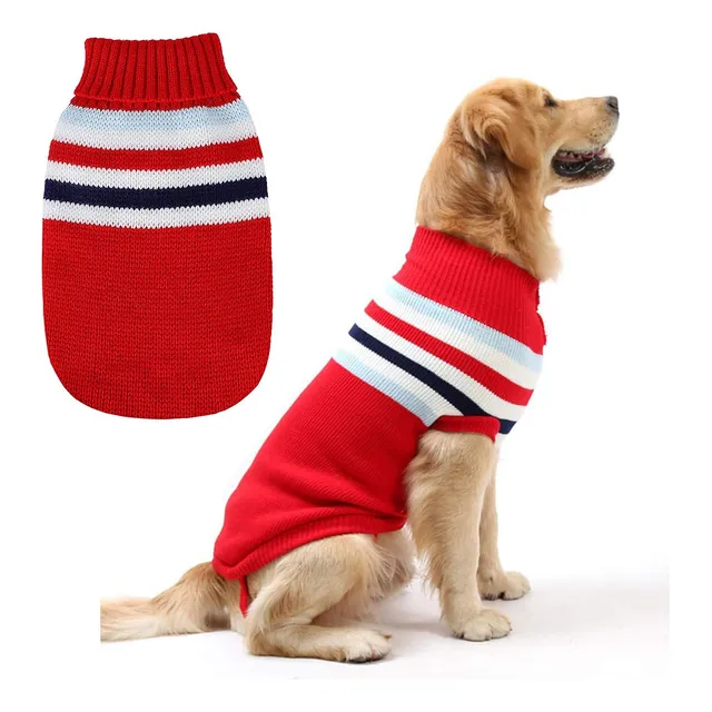 Suéter De Rayasropa Chaleco Para Mascotas Perros De Talla L